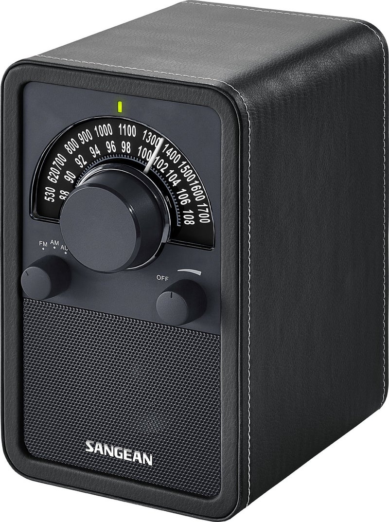 SANGEAN راديو طاولة خشبي Sangean WR-15BK AM/FM (أسود) - Image 2